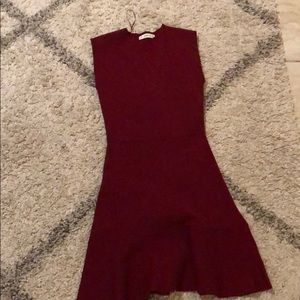 Burgundy dress